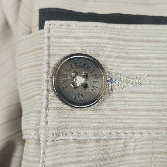 NWT TravisMathew LORETO HYBRID POLY/SPAN KHAKI STRIPE 4 WAY STRETCH SHORTS 40 - Picture 6 of 13